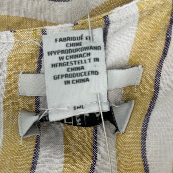 Rachel Zoe Linen Overalls Sz 10 - Picture 6 of 9